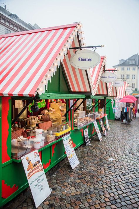 Christmas Market Decor, Hyde Park Christmas, German Christmas Market Stall, Christmas Market Ideas, Copenhagen Christmas Market, Christmas Market Food, Scandinavia Trip, Christmas Cafe, European Christmas Markets