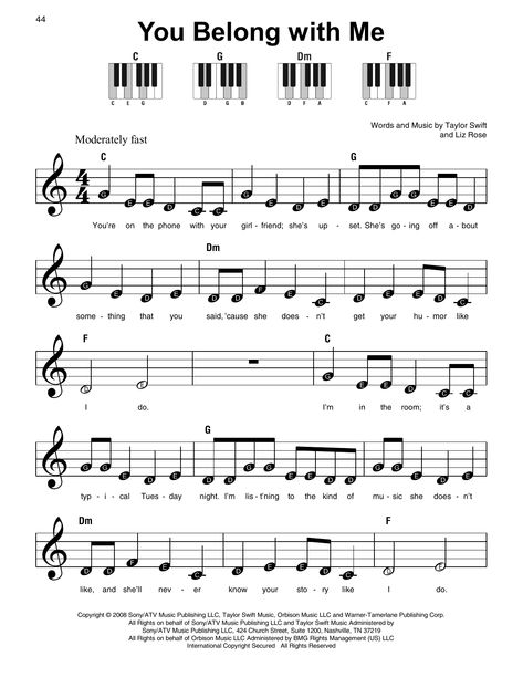 Taylor Swift You Belong With Me Music Notes Piano Sheet Music With Letters Pop Songs, Taylor Swift Kalimba Notes, How To Learn Piano Notes, Flute Notes Songs Taylor Swift, Clarinet Sheet Music With Notes, Clarinet Notes With The Letters, Trumpet Sheet Music Pop Songs, Kahoot Piano Sheet Music, Easy Songs In Piano