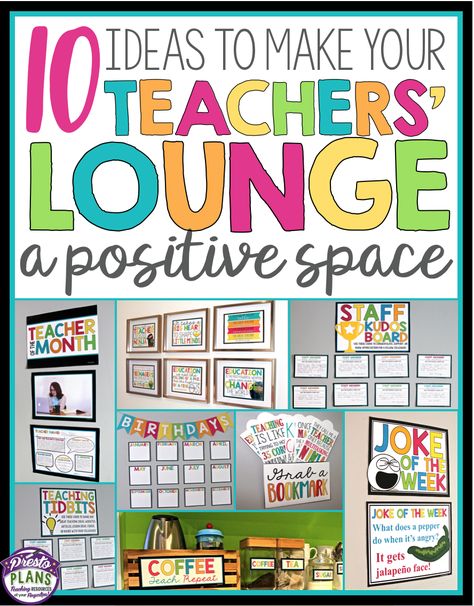 Teachers Lounge Makeover, Teacher Morale, Staff Lounge, Teacher Motivation, School Secretary, Staff Development, Teachers Lounge, Staff Motivation, School Culture