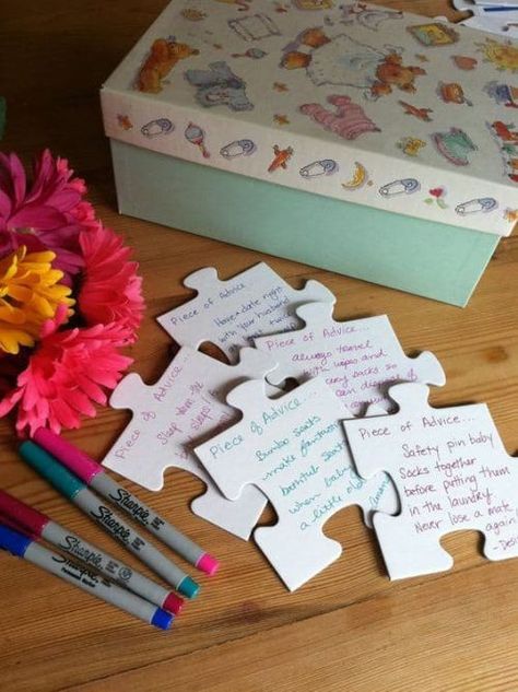 Baby Shower Games For Boys, Adoption Baby Shower, Adoption Shower, Baby Shower Gifts For Guests, Puzzle Party, Adoption Party, Games For Boys, Adoption Day, Trendy Baby Shower Ideas