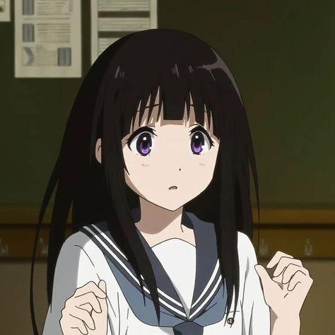 Aurora Anime, Hyouka Chitanda, Eru Chitanda, Anime Haikyuu, Anime Expressions, Anime Monochrome, Anime Love Couple, Cute Anime Pics