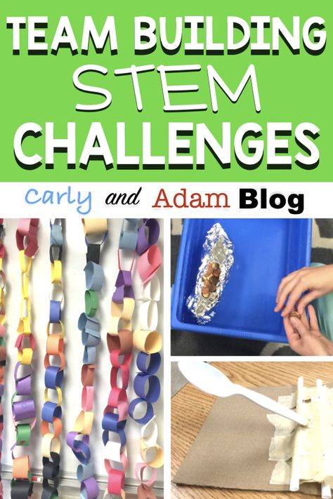 Team Craft Ideas, Building Stem Activities, School Team Building, Teamwork Activities, Stem Classroom, Steam Activities, Stem Challenges, Stem Projects, Team Work