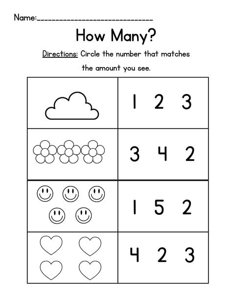 This Pre-K number packet includes 5 printable PDF worksheets. Kindergarten And 1st Grade Activities, Kindergarden Worksheet Printable Abc, Pre K Lesson Plans Free, Three Year Old Worksheets, Pre K Homework Free Printable Preschool Worksheets, Simple Math Worksheets For Preschoolers, Kindergarten Subjects Homeschool, Vpk Worksheets Free Printables, Pre K 3 Worksheets