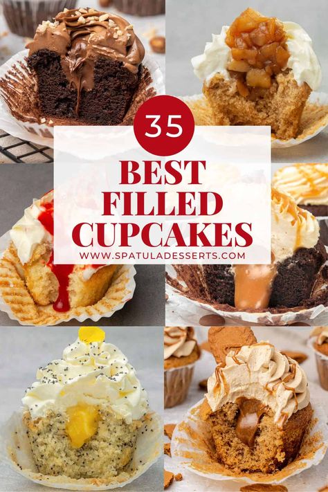 Filled cupcakes recipe collection. Cupcake Filling Recipes, Homemade Cupcake Recipes, Eid Henna Designs, Cupcakes Flores, Delicious Cupcakes Recipes, Cake Filling, Eid Henna, Homemade Cupcakes, Cupcake Cake Designs