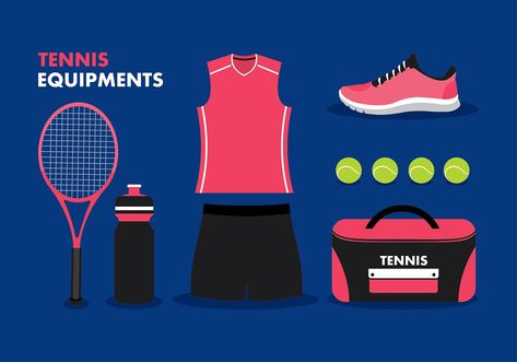 Tennis Drills, Tennis Equipment, Tennis Racket, Template Design, Vector Free, Tennis, For Free, Clip Art, Quick Saves