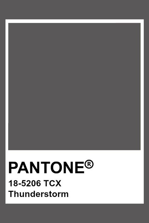 PANTONE 18-5206 TCX Thunderstorm Dark Grey Pantone, Pantone Tcx, Pantone Color Chart, Pantone Swatches, Pantone Palette, Pantone Colour Palettes, Pantone Colors, Colour Board, Colour Palettes