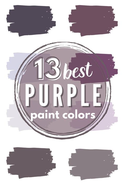 Plum Grey Paint Color, Behr Purple Gray Paint Colors, Purple Grey Paint Color Bedroom, Dusty Violet Paint Color, Violet Bathroom Ideas, Plum Office Ideas, Plum Paint Colors Bedrooms, Purple Paint Palette, Deep Purple Paint Colors