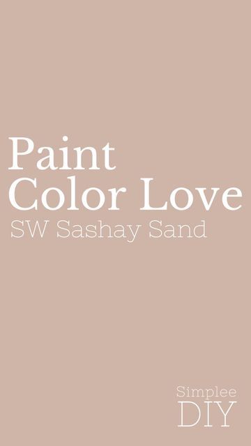 Loralee AhMu on Instagram: "Sashay Sand by Sherwin Williams is a muted beige with pink undertones that can bring warmth to a space while remaining subtle and soft.  Sashay Sand works well with a variety of accent colors and can complement both traditional and modern decor.  It works really well in spaces where you want to add a touch of color without overwhelming the room. This makes it suitable for bedrooms, living areas, and nurseries.  ✨Have you used Sashay Sand in your space?  ♥️ Save, Share, and Follow Simplee DIY for more paint and home decor ideas.  #sherwinwilliams #sherwinwilliamspaint #swcolove #paintcolor #paintcolors #wallpainting #wallpaint #interiorpaint #interiorpaint #pinkpaint" Sherwin Williams Sashay Sand, Likable Sand Sherwin Williams, Pink Beige Paint Colors, Beige With Pink Undertones Paint, Sashay Sand Sherwin Williams, Sashay Sand, Nursery Paint Colors, Beige Paint Colors, Bedroom Paint Colors Master