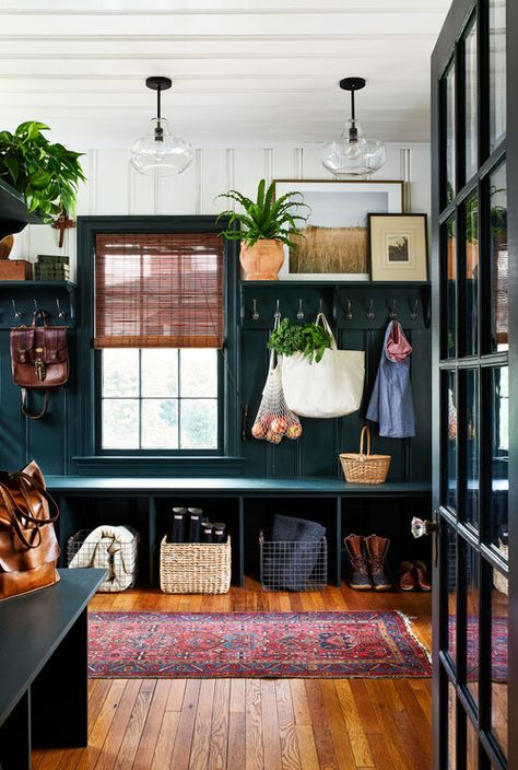 Urban Design, Eclectic Mudroom Entryway, Lots Of Plants, Colonial Revival, Style At Home, Mud Room, Historic Home, Home Tour, House Inspo