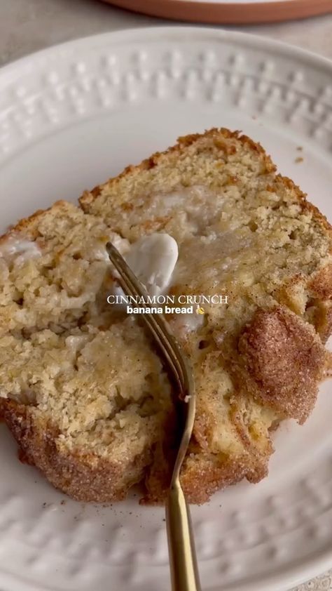 Your Digital Cookbook 🥗 | Warm up your kitchen with this irresistible Cinnamon Crunch Banana Bread! 🍌✨ 🎥: @healthfulradiance ⁠ Ingredients For the banana bread: 1… | Instagram Cinnamon Crunch Bread, Banana Bread Gift, Cinnamon Crunch Banana Bread, Cinnamon Banana Bread, Digital Cookbook, Cinnamon Crumble, Cinnamon Swirl Bread, Cinnamon Crunch, Wet Sand