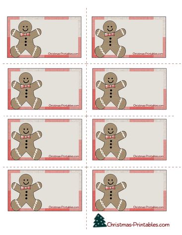 Free Printable Labels with Gingerbread-man Gingerbread Images Free Printable, Recipe Tags Printable, Food Labels For Buffet Free Printable, Gingerbread Tags Free Printable, Christmas Labels Printables Free, Free Printable Christmas Labels, Christmas Food Labels, Printable Christmas Labels, Free Christmas Labels