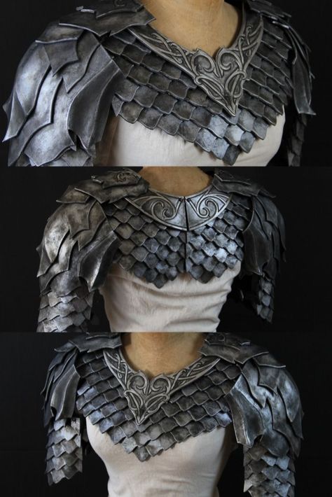 Scale Mail Armor Dnd Male, Armor Headpiece, Leather Armor Women, Gloves Reference, Lagertha Cosplay, Dorian Storm, Legolas Costume, Tattoo Monster, Dragon Scale Armor