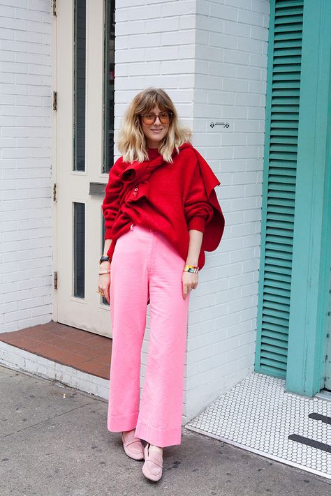 How to Get Dressed If You’re in a Rut Haley Nahman, Red And Pink Outfit, Pink And Red Outfit, Red Outfit Ideas, Red Outfits For Women, Valentines Day Outfits, Red Outfits, Fall Fashion Skirts, Look Rose