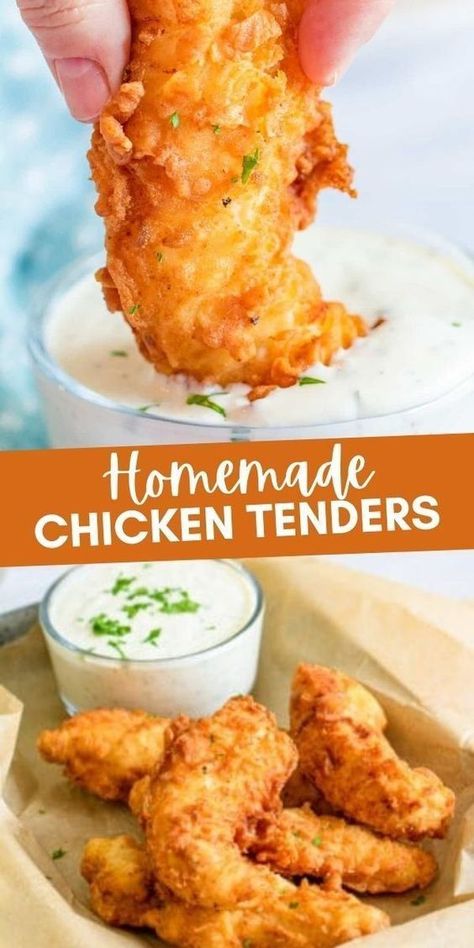 Homemade Chicken Tenders, Chicken Tender Recipes, Monte Cristo, Chicken Dishes Recipes, Recipes Chicken, Recipes Dinner, Chicken Tenders, The Chicken, Breakfast Casserole