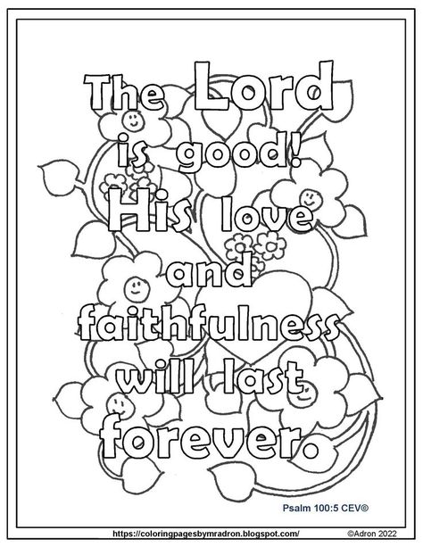 You are welcome to download and print the PDF for free on my blog. https://coloringpagesbymradron.blogspot.com/2022/02/free-printable-psalm-1005-coloring-page.html Psalms 100, Math Coloring Pages, Sunday School Coloring Pages, Bible Verse Coloring Page, Scripture Coloring, Procedural Writing, Psalm 100, Sunday School Kids, Free Activities For Kids