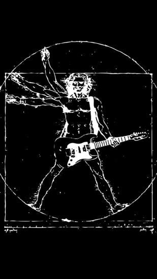 Funny Da Vinci Rock HD Wallpaper iPhone 6 plus Da Vinci Vitruvian Man, Art Musical, Vitruvian Man, Art Parody, Music Tattoo, Guitar Art, Funny Tees, Music Poster, Art Paint