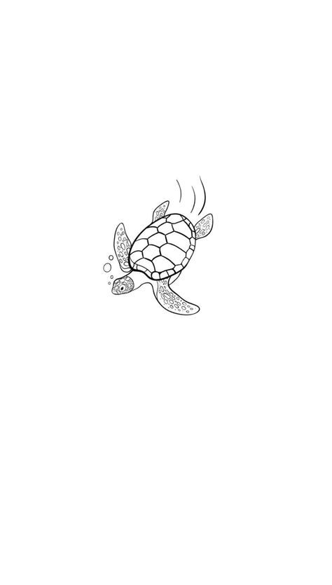 Minimalist sea turtle wallpaper Sea Tattoos Minimalist, Micro Turtle Tattoo, Sea Turtle Tattoo Outline, Swimming Turtle Tattoo, Minimalistic Turtle Tattoo, Sea Turtle Line Tattoo, Minimalist Sea Turtle Tattoo, Cute Sea Turtle Tattoo, Minimalist Tattoo Animal