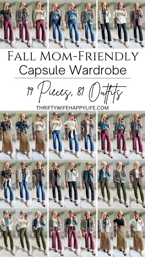 Discover the ultimate fall capsule wardrobe for 2024! Get casual chic outfit ideas perfect for busy moms, from casual fall outfits to stylish fall work outfits. Build your wardrobe with versatile pieces that simplify your mornings while keeping you stylish all season long. Mom Capsule Wardrobe, Casual Mom Style, Capsule Wardrobe Women, Teacher Outfits Fall, Mom Fall, Capsule Wardrobe Outfits, Happy Wife Happy Life, Trendy Outfits Winter, Winter Capsule Wardrobe