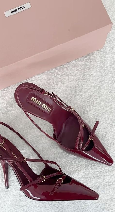 Home / X Miu Miu Red Shoes, Miu Miu Red Heels, Cherry Red Clothes Aesthetic, Pointy Heels Aesthetic, Cherry Red Kitten Heels, Cherry Red Aesthetics, Cherry Red Accessories, Shoe Inspo Heels, Red Aesthetic Shoes