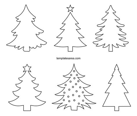 Free Printable Christmas Tree Templates & Patterns Free Christmas Trees, Pine Tree Stencils Printables Free, Christmas Tree Template Pattern, Christmas Tree Shapes Templates, Printable Christmas Tree Pattern, Christmas Applique Patterns Free Printable, Christmas Tree Patterns Templates, Vintage Christmas Embroidery Patterns Free Printable, Tree Applique Pattern Free Printable