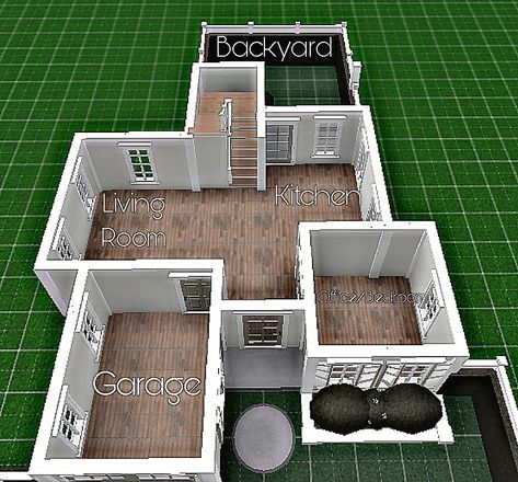 Bloxburg House Layouts Upstairs, Easy Cute Bloxburg Houses, Bloxburg Downstairs Layout, Bloxburg House Ideas 2 Floor Layout Cozy, Cute Bloxburg Houses 2 Story Cheap, Small Modern Bloxburg House Layout, Bloxburg House Layouts Aesthetic, Roblox Layout Ideas, Mini House Layout Bloxburg