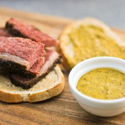 Spicy Beer Mustard Recipe Spicy Brown Mustard Recipe, Brown Mustard Recipe, Beer Mustard Recipe, Homemade Pastrami, Beer Mustard, Homemade Mustard, Mustard Recipe, Spicy Brown Mustard, Cooking With Beer