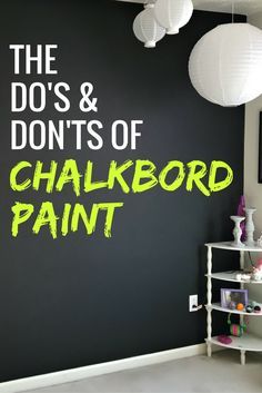 Chalkboard paint tips & tricks: There’s a method to applying chalkboard paint that will make your walls look their best. Make sure to heed these do’s and don’ts, from what surface to paint to how long you should wait between coats to which kind of chalk to use once it’s good to go. Papan Tulis Kapur, Kitchen Chalkboard, Blackboard Wall, Chalk Wall, Chalkboard Ideas, Diy Chalkboard, Chalkboard Wall, Chalkboard Paint, Chalkboard Art