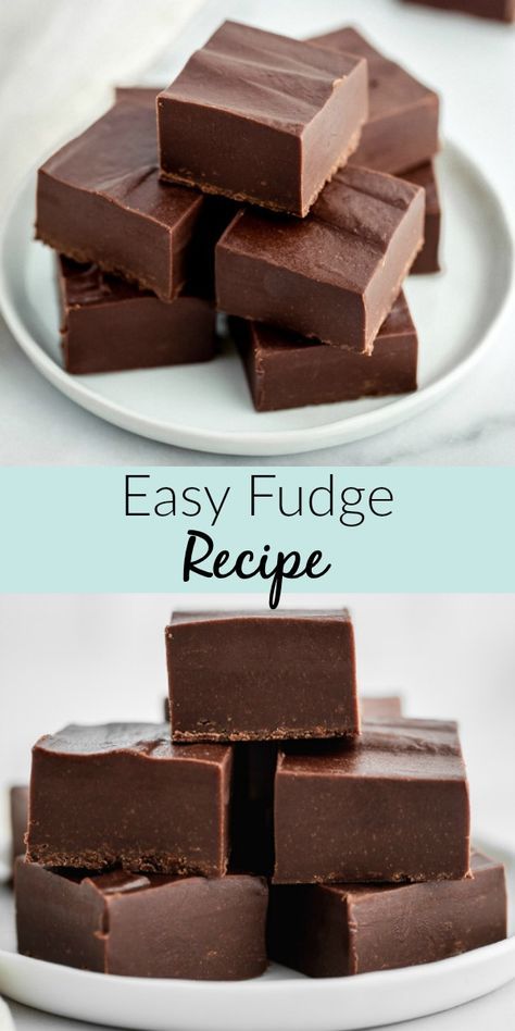 Simple Chocolate Fudge, Easy Fudge Recipe, Live Well Bake Often, Fudge Candy, Chocolate Fudge Recipe, Easy Chocolate Fudge, Easy Fudge, Homemade Fudge Recipes, Fudge Recipes Chocolate