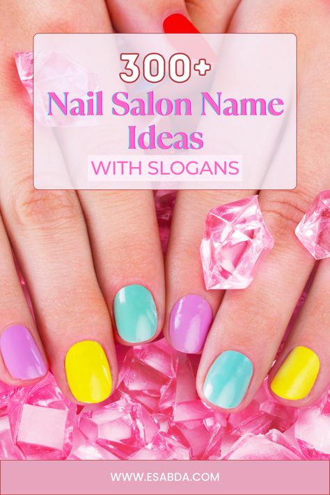 Mobil Nail Salon, Manicure Name Ideas, Hair And Nail Salon Names, Nail Salon Name Idea, Cute Names For Nail Salon, Nail Salon Business Name Ideas, Mobile Nail Salon Ideas, Name For Nails Studio, Unique Nail Tech Names