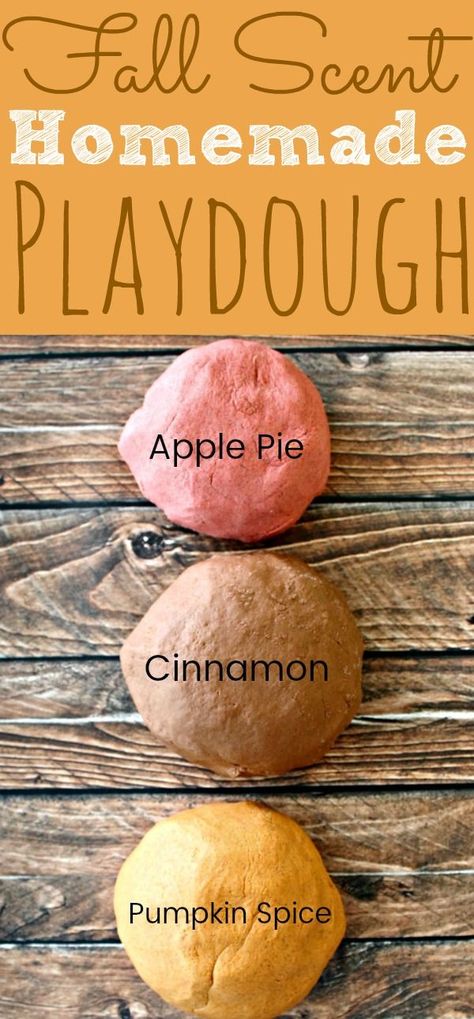 Fall Scented Playdough, Scented Playdough Recipe, Apple Pie Apples, Fall Playdough, Make Your Own Playdough, Easy Homemade Playdough Recipe, Scented Playdough, Art Recipes, Homemade Playdough Recipe