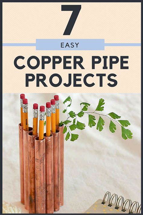 These cool copper pipe projects are an easy DIY way to incorporate the copper trend into your home design. Copper Pipe Projects, Diy Copper Decor, Copper Pipe Art, Copper Projects, Copper Diy Projects, Facts And Opinions, Copper Bedroom, Cool Projects, Tattoo For Boyfriend