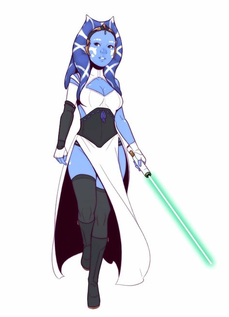 Kelana Rin by Dave Cheung Star Wars Ahsoka Hot, Togruta Jedi, Star Wars Species, Star Wars Design, Arte Alien, Star Wars Trooper, Star Wars Characters Pictures, Star Wars Ahsoka, Cuadros Star Wars