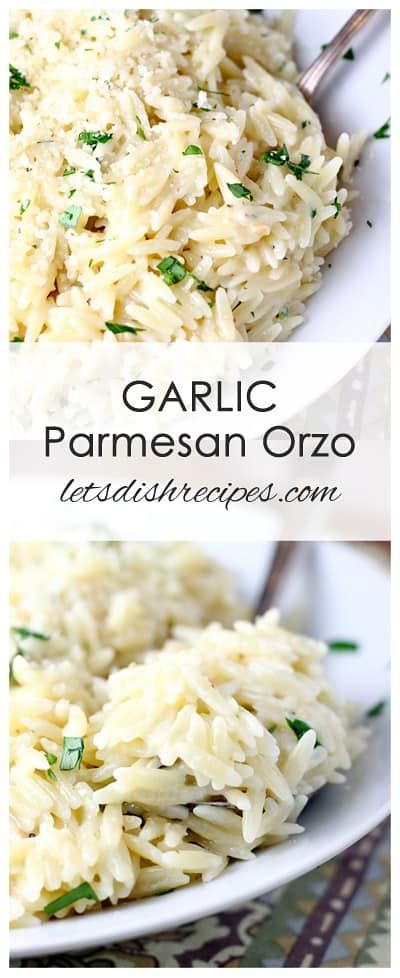 Garlic Parmesan Orzo, Parmesan Orzo, Orzo Dishes, Food Noodles, Winter Dinners, Pasta Fresh, Orzo Recipe, Entree Dishes, Orzo Recipes