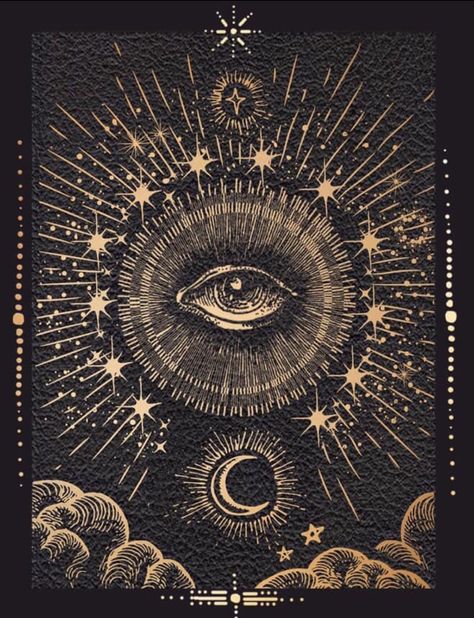 Stary Papier, Esoteric Art, Cosmic Art, 카드 디자인, Occult Art, Celestial Art, Seeing Eye, Tarot Art, All Seeing Eye