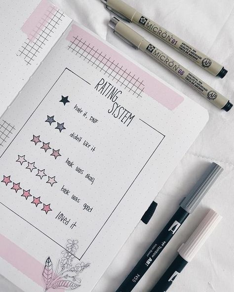 Reading Rating System, Book Tracker Journal Ideas, Cute Book Journal Ideas, Books I Want To Read Bullet Journal, Book Journal Cover Page Ideas, Book Journal Ideas Layout Simple, Reading Journal Minimalist, Reading Planner Ideas, Rating System Book Journal