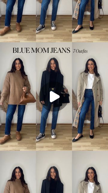 Sophie Apps on Instagram: "Blue mom jeans, 7 ways 👖 episode 2 of the Saturday styling series! I’ve never really been a jeans girl but I found these and loved them!! Which outfit is your favourite?? 🫶🏼 Jeans @zara 7223/022" Blue Mom Jeans Outfit, Jeans Girl, Blue Mom Jeans, Mom Jeans Outfit, Girls Jeans, Favorite Jeans, Jean Outfits, Mom Jeans, Zara