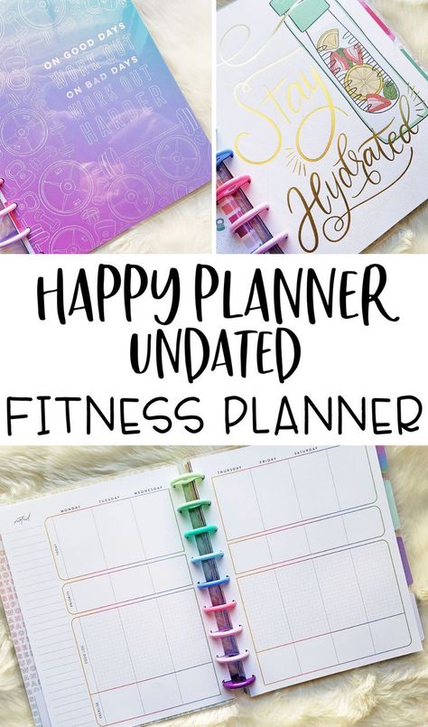 Happy Planner Fitness, Aesthetic Planners, Happy Planner Free Printable, Fitness Planner Free, Goals Tracker, To Do List Planner, Do List Planner, Sarah White, Weekly Planner Free Printable