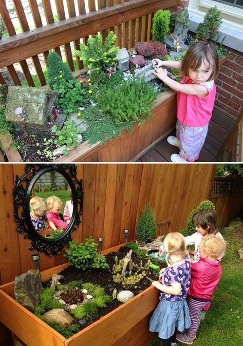 Try These Ideas for Making a Kid’s Play Garden Lareina February 2, 2020 InBest Of, Outdoor & Garden Garden Ideas For Toddlers, Outdoor Play Space, Preschool Garden, Play Area Backyard, Outdoor Play Spaces, Backyard Kids Play Area, Play Garden, Outdoor Play Areas, Sensory Garden