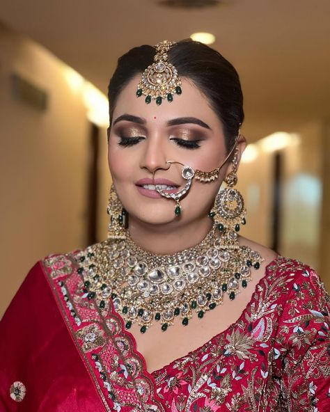 Elegance and grace for her big day! 💍✨ Swipe to see the stunning bridal look we created for our beautiful bride @chawlaakriti_9 #BridalMakeup #WeddingDayGlam #StunningBride #makeupartistry #mua @jasminebajwva #hairstylist @anashhairstylist #lashes @thenaristudio | Style: Bella Assisted/#draping @neetu_makeup_artist2 DM for Makeup Bookings @jasminebajwva Party Makeup | Bridal Makeup | Bridal Inspiration I Wedding Look | Bridal 2024 | Glass Skin Makeup | Destination Weddings | Makeup Ar... Glass Skin Makeup, Bridal 2024, Makeup Bridal, Wedding Look, Bridal Look, Glass Skin, Bridal Inspiration, Party Makeup, Artistry Makeup