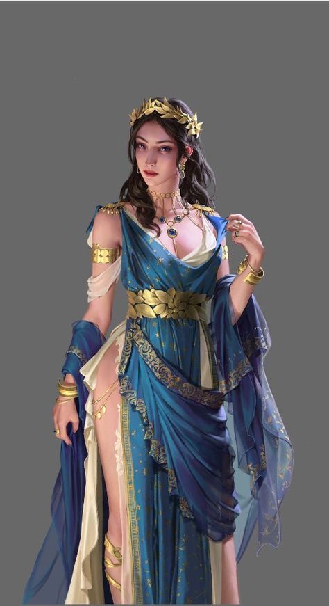 Ancient Greek Clothing, Greek Dress, Goddess Outfit, Look Grunge, Goddess Costume, Fantasy Gowns, Greek Clothing, Fantasy Dress, Female Character Design