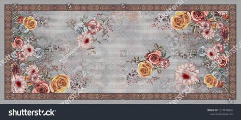 Indian Digital Dupatta Design Pattern Stock Illustration 1972626836 | Shutterstock Kalamkari Pattern, Digital Dupatta, Dupatta Pattern, Dupatta Design, Dupatta Style, Gallery Wallpaper, Art Gallery Wallpaper, Image Illustration, All Design