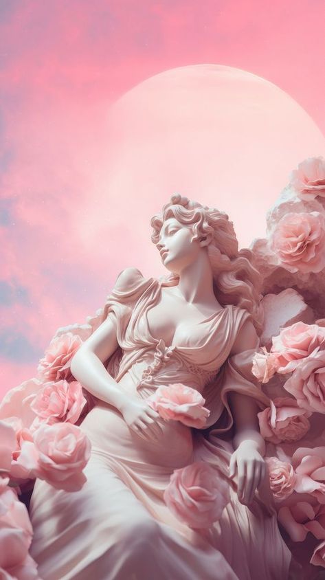 Rose flower statue angel. AI generated Image by rawpixel. | free image by rawpixel.com / Boom Greek Pink Aesthetic, Cute Wallpapers For Desktop Aesthetic, Statue Wallpaper Iphone, Angel Background Aesthetic, Afrodita Aesthetic, Statue Iphone Wallpaper, Angel Aesthetic Wallpaper, Pink Angel Aesthetic, Greek Wallpaper