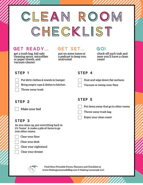 Kids Cleaning Checklist, Clean Room Motivation, Clean Room Checklist, Room Cleaning Tips, Cleaning Oven, Room Checklist, Cleaning My Room, Cleaning Tricks, Kids Cleaning