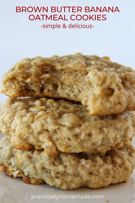 Ripe Banana Recipe, Drop Cookie, Chocolate Lasagna, Banana Oatmeal Cookies, Banana Oat, Banana Cookies, Lost 100 Pounds, Quit Drinking, Oat Cookies