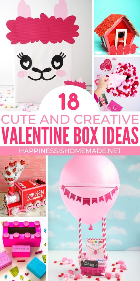 Are you looking for Valentine box ideas for your child's classroom party this Valentine's Day? You're in luck! These creative Valentine's Day box ideas feature some favorite characters and some totally adorable themes! Homemade Valentine Boxes, Valentine Box Ideas, Valentines Day Box, Girls Valentines Boxes, Valentine Boxes For School, Diy Valentines Box, Kids Valentine Boxes, Valentine Card Box, Monster Valentines