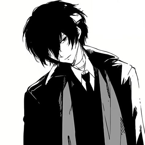 Icon Pfp, Anime Character, A Man, Black And White, On Twitter, Twitter, Anime, Hair, White