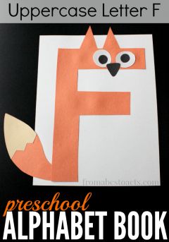 Nothing could be cuter than this adorable little fox craft for preschoolers made from the uppercase letter F! Preschool Alphabet Book, Letter F Craft, Preschool Letter Crafts, Alphabet Crafts Preschool, Abc Crafts, The Letter F, Alphabet Letter Crafts, Abc Art, Preschool Alphabet