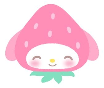 Sanrio Png, My Melody Cute, Strawberry Kawaii, Anime Alien, Strawberry Drawing, Strawberry Png, Carrd Png, Sanrio Pink, Hello Kitty Drawing