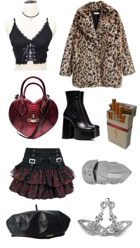 Nana Osaki Leopard Jacket, Nana Osaki Outfit Inspired Fashion, Nana Style Outfits, Nana Fashion Aesthetic, Nana Osaki Inspired Outfits, Rock Star Clothes, Nana Style Fashion, Nana Osaki Fashion, Nana Aesthetic Outfit