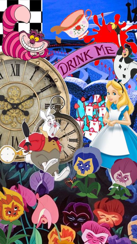 Alice in wonderland mix and matched items Alive In Wonderland, Drink Me, Drinks